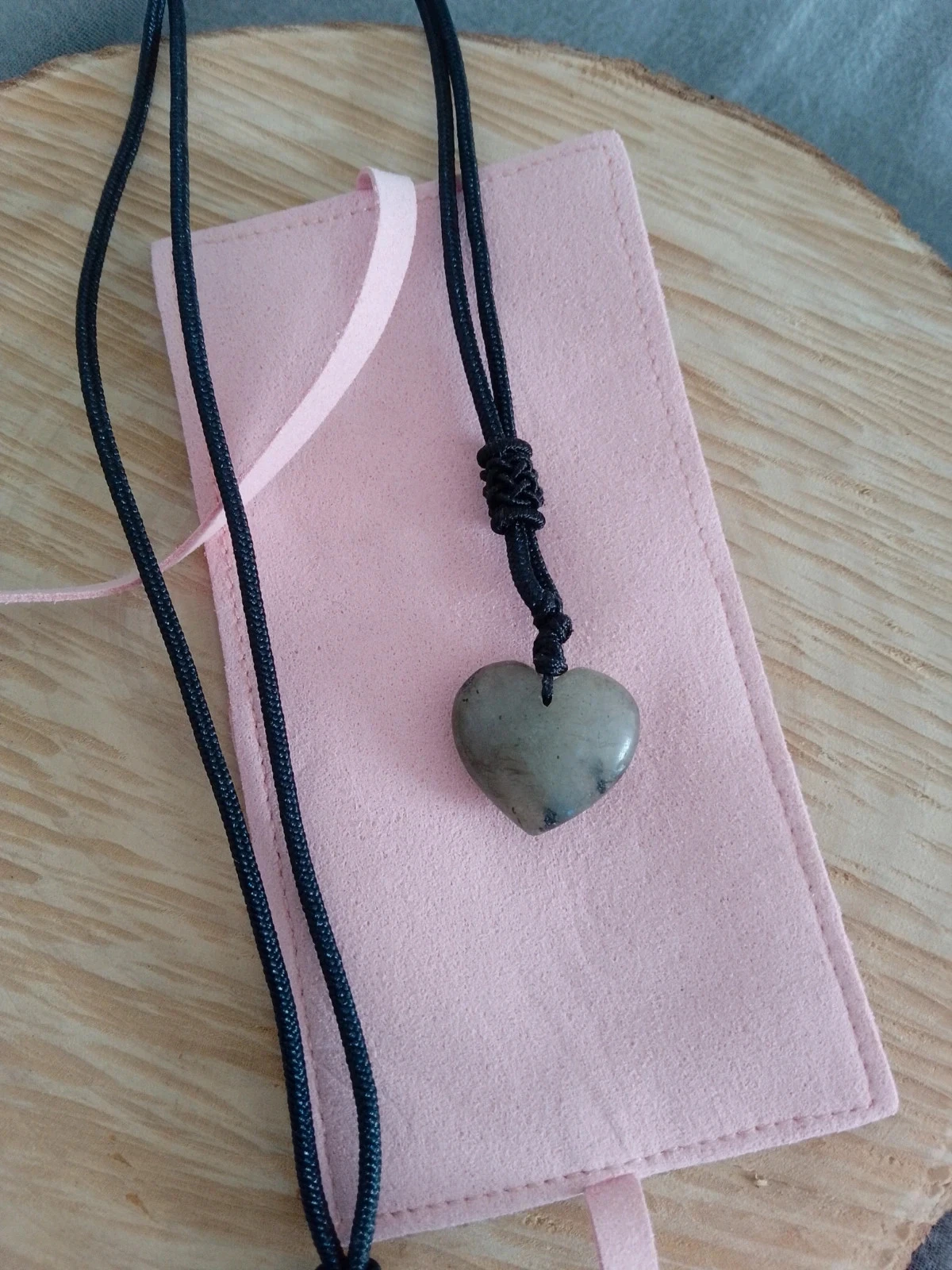 Collier sautoir pierre de labradorite